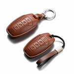 BYD Leather Key Case - Premium Leather with Lanyard